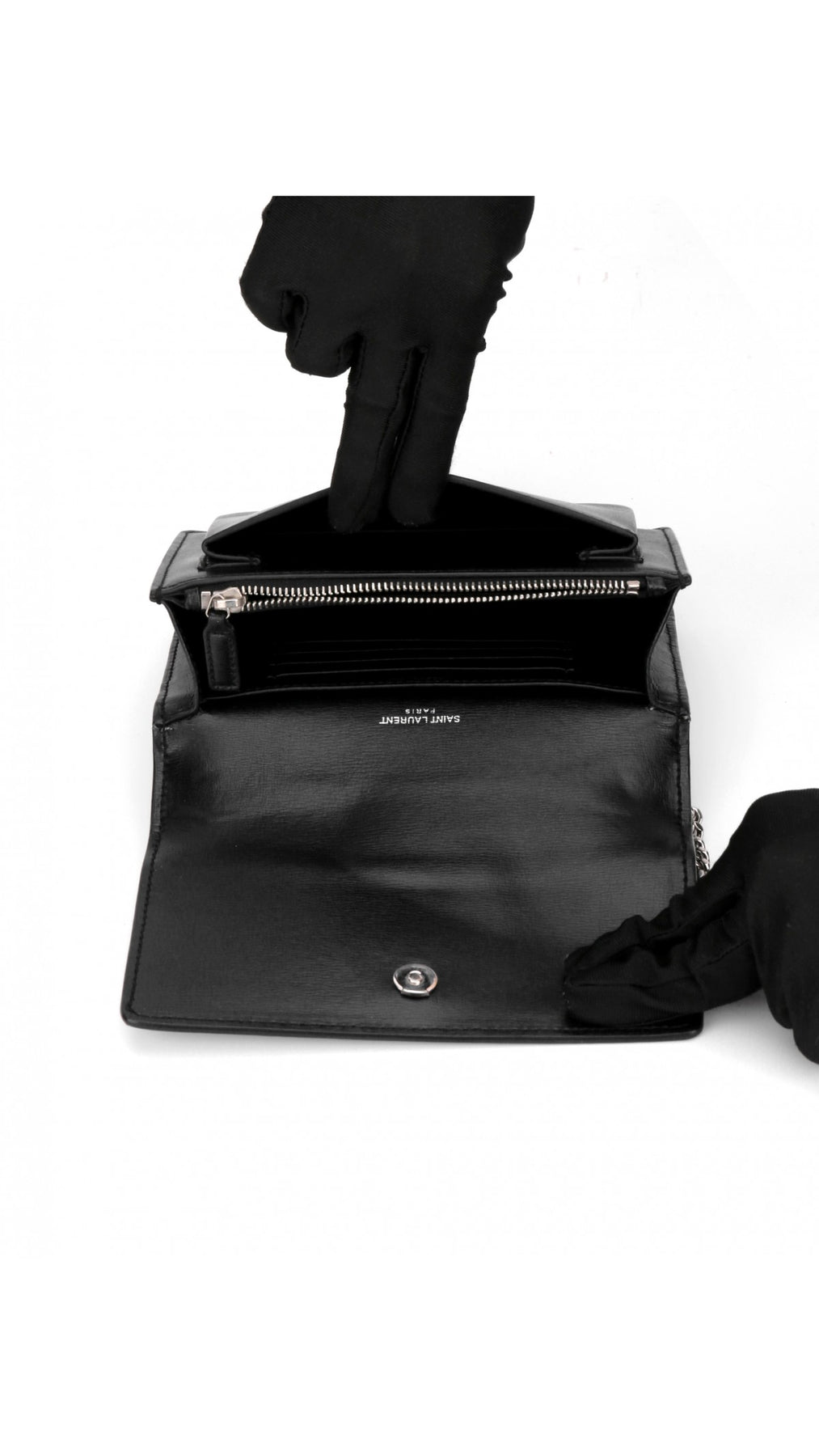 Saint Laurent Sunset Crossbody Bag - Black