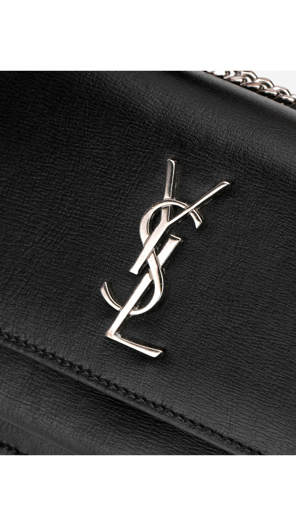 Saint Laurent Sunset Crossbody Bag - Black