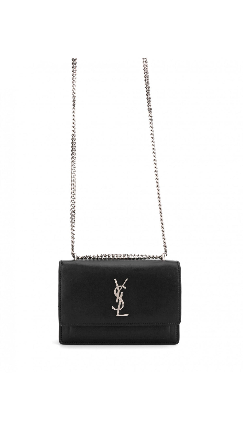 Saint Laurent Sunset Crossbody Bag - Black