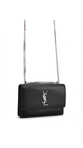 Saint Laurent Sunset Crossbody Bag - Black