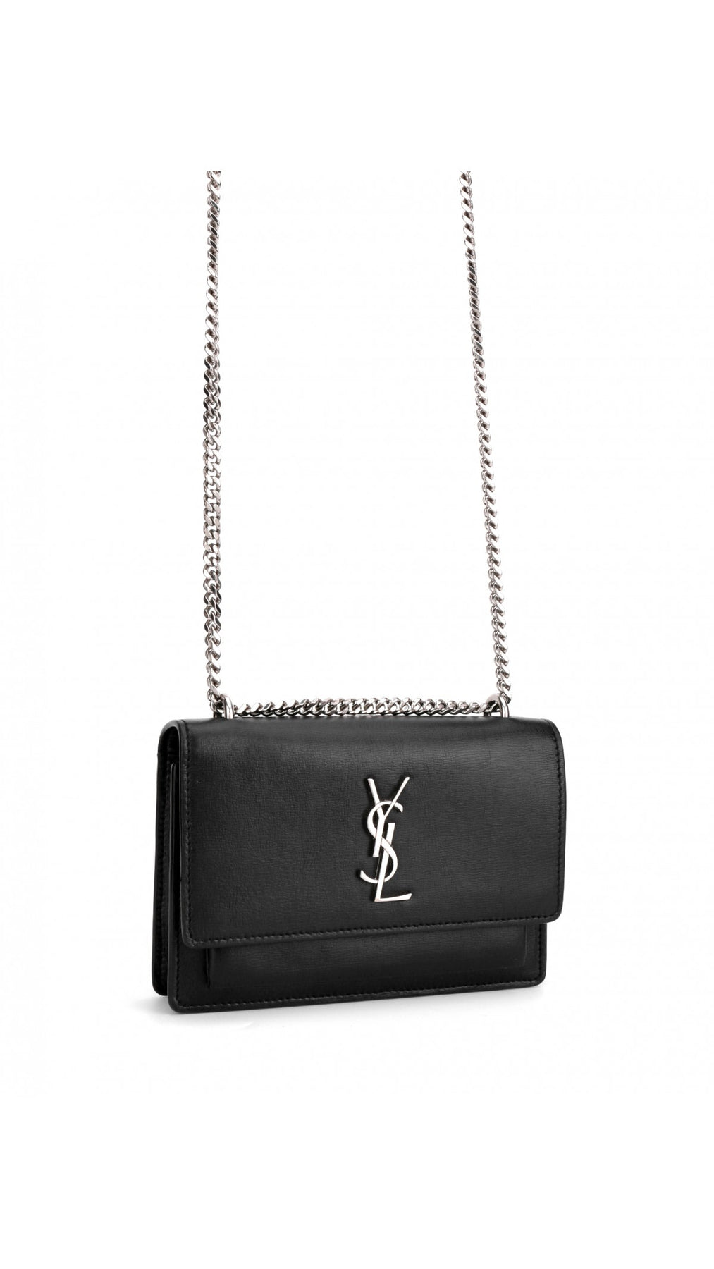 Saint Laurent Sunset Crossbody Bag - Black