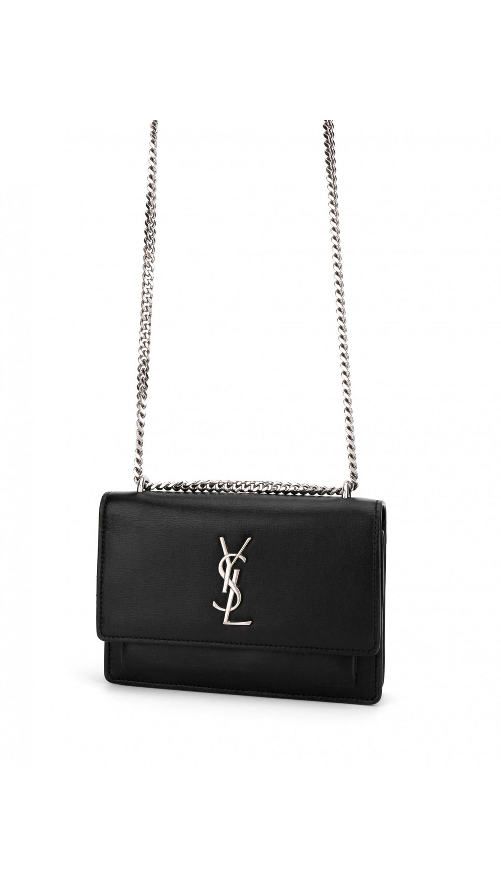 Saint Laurent Sunset Crossbody Bag - Black