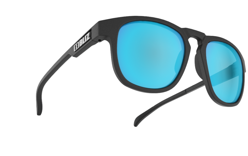 Active Ace - Matt Black - Smoke With Blue Multi