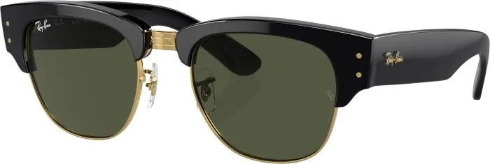 Mega Clubmaster - Black On Arista Green