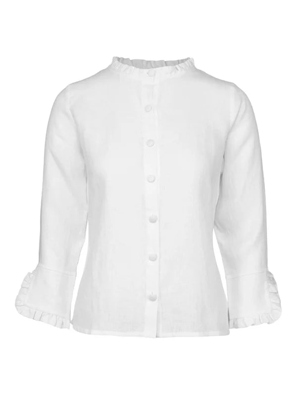 Clarion Linen Shirt - White