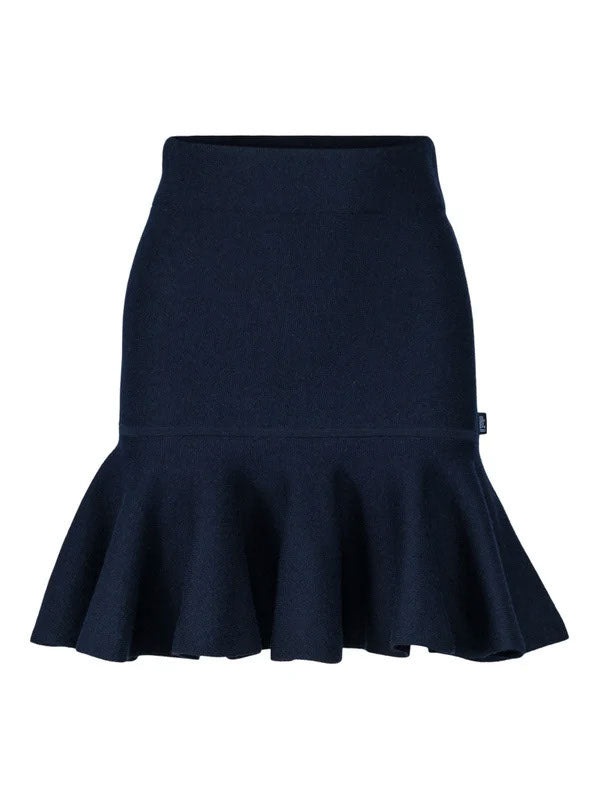 Vill Merino Skirt - Navy