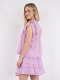 Jayla S Voile Top - Rose