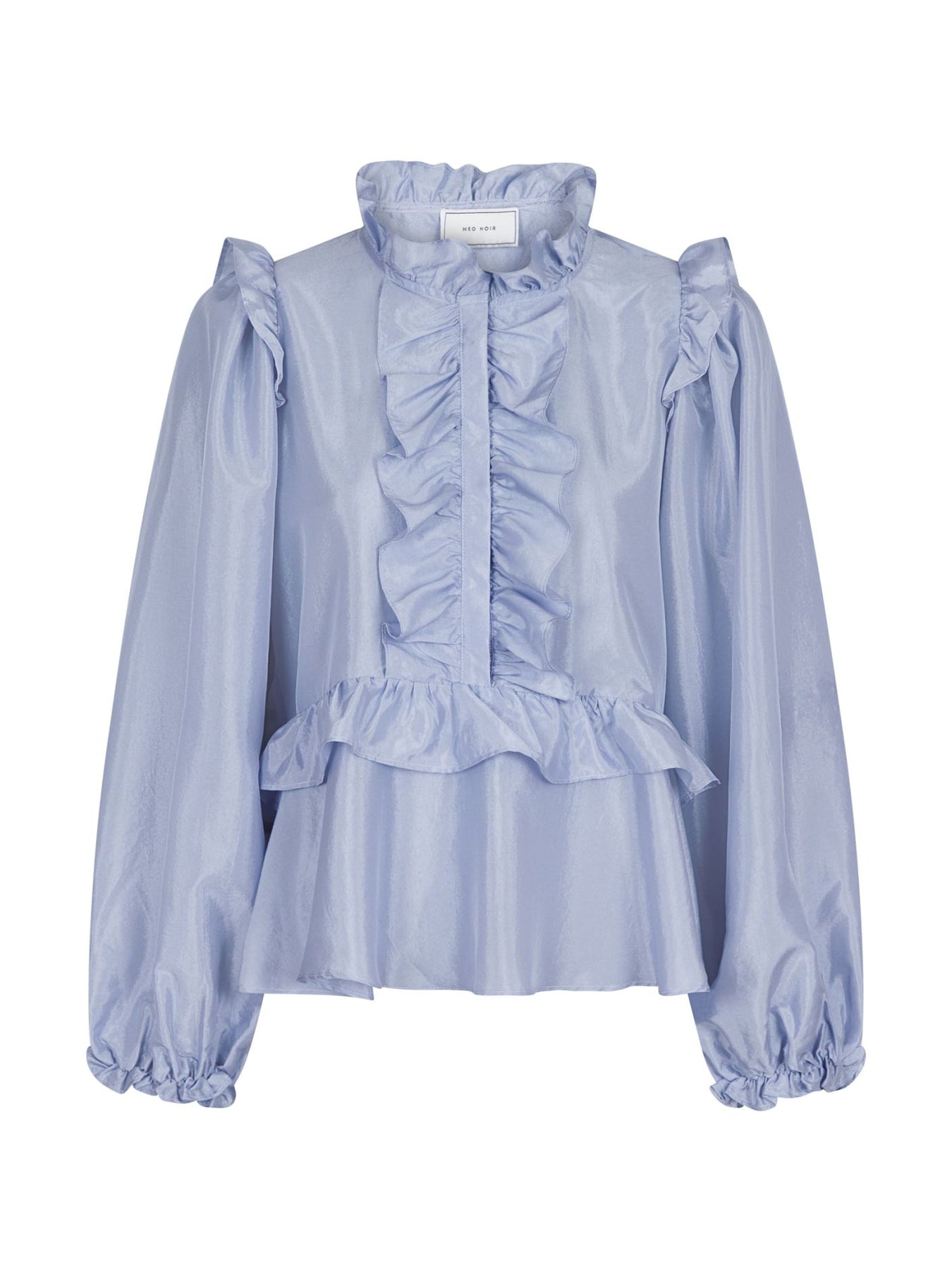Hawaii Solid Blouse - Light Blue