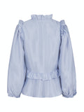 Hawaii Solid Blouse - Light Blue