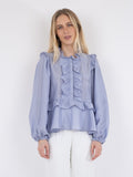 Hawaii Solid Blouse - Light Blue