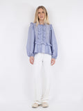 Hawaii Solid Blouse - Light Blue