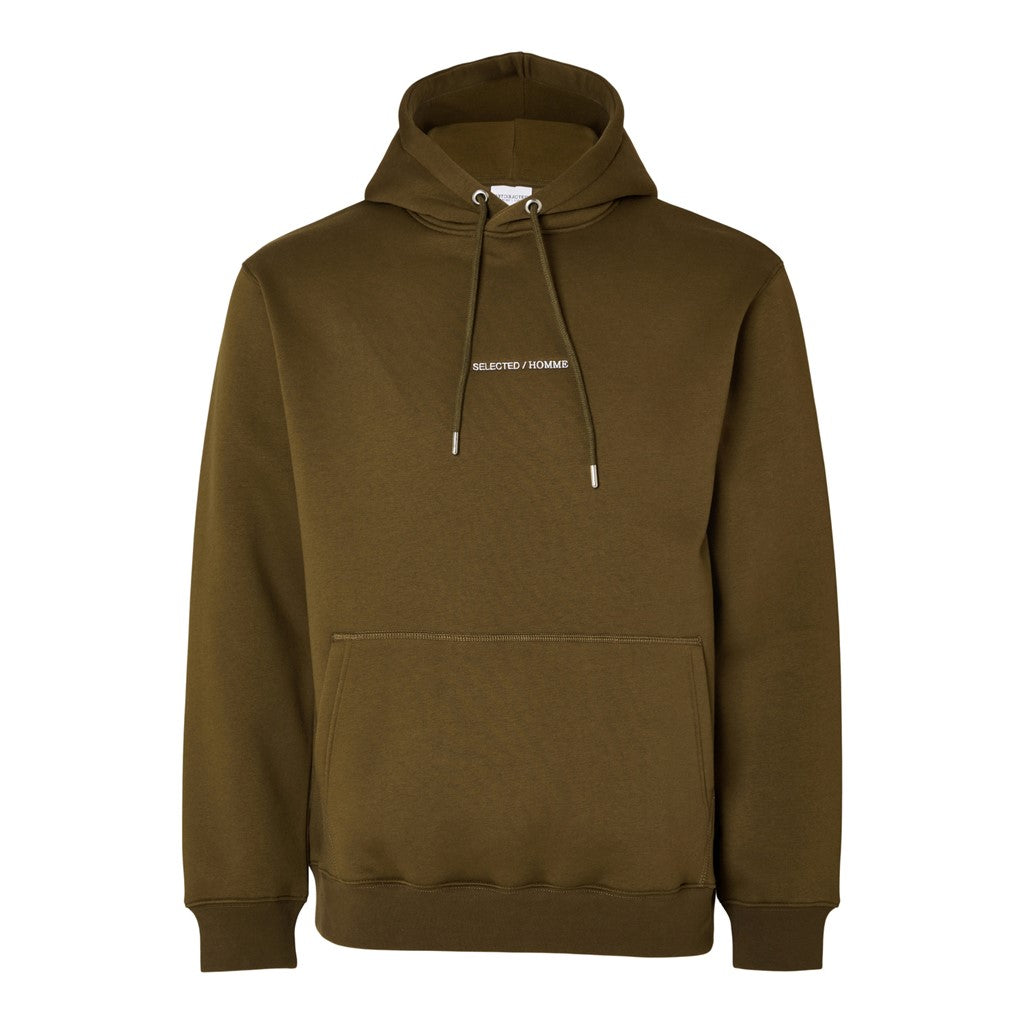Hankie Logo Hood Sweat W - Dark Olive
