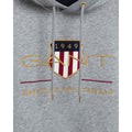 Archive Shield Hoodie - Grey Melange