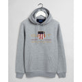 Archive Shield Hoodie - Grey Melange