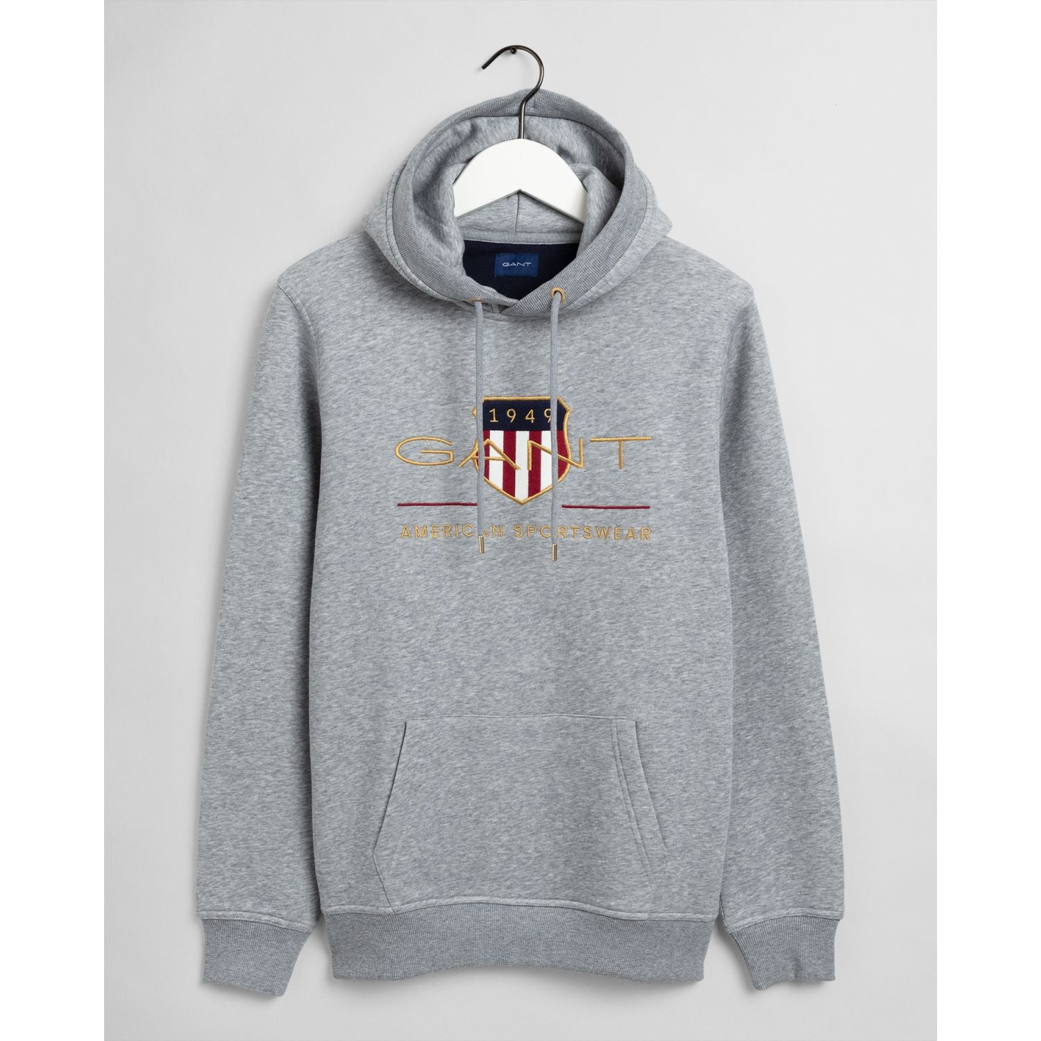 Archive Shield Hoodie - Grey Melange