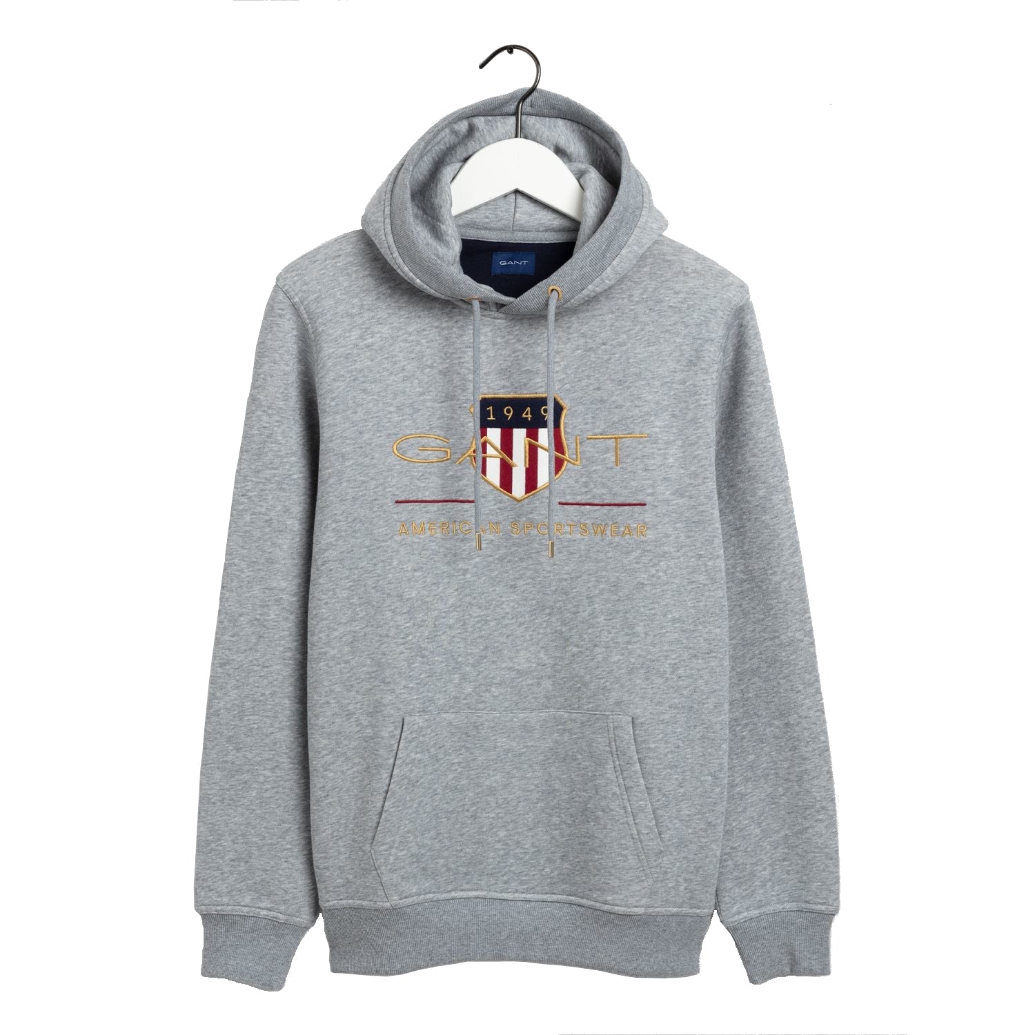 Archive Shield Hoodie - Grey Melange