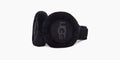 W Embroidered L Earmuffs - Black