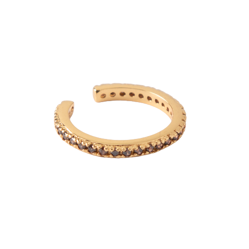 Topaz Pave Single Ear Cuff - Topaz