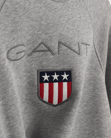 Shield Hoodie - Grey Melange