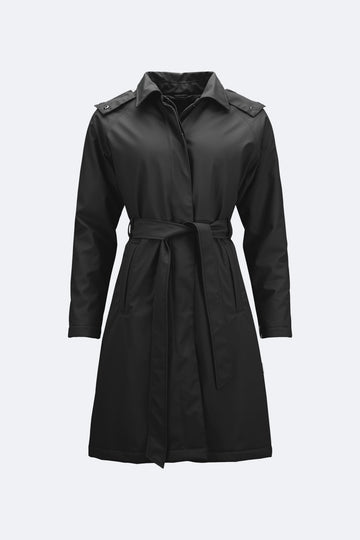W Trench Coat - Black - Rains - Jakker - VILLOID.no