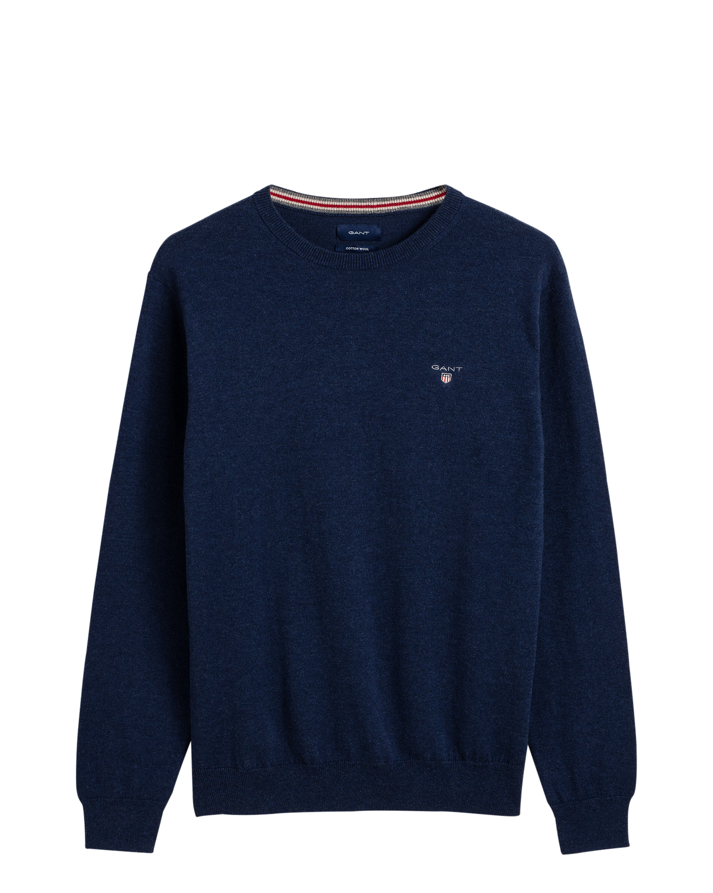 Cotton Wool C-Neck - Marine Melange