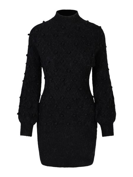 Turid Alpaca Dress - Black - Ella & il - Kjoler - VILLOID.no