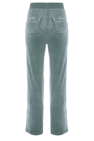 Del Ray Classic Velour Pant Pocket - Chinois Green