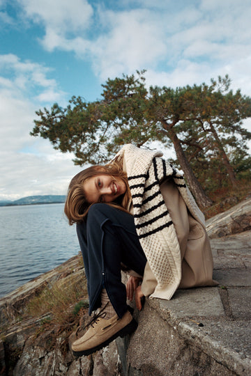Port Oversized Blazer - Travertine