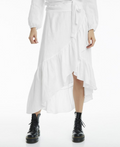 Wendy Linen Solid Skirt - White - Line of Oslo - Skjørt - VILLOID.no