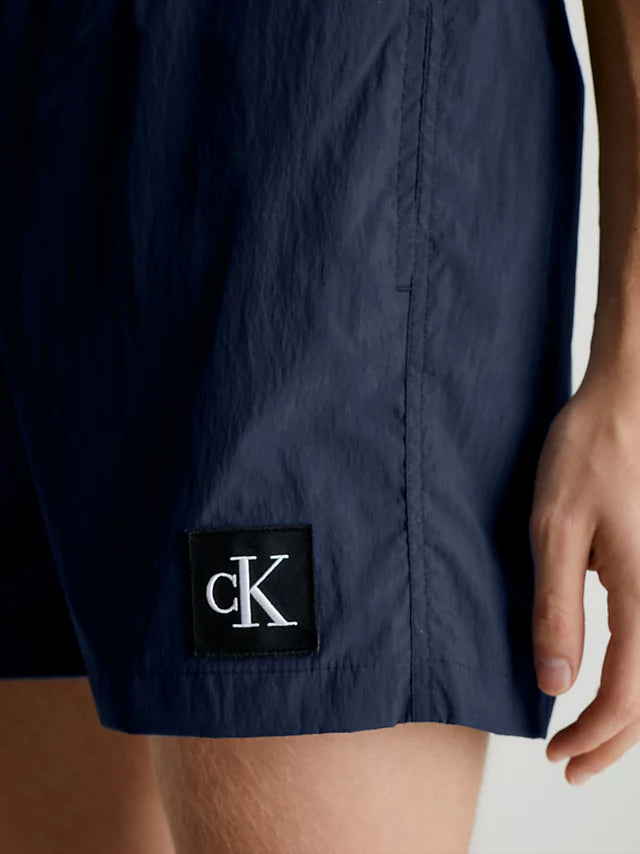 Medium Drawstring - Navy Iris