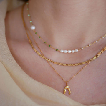 Elie Necklace - 925S/GP
