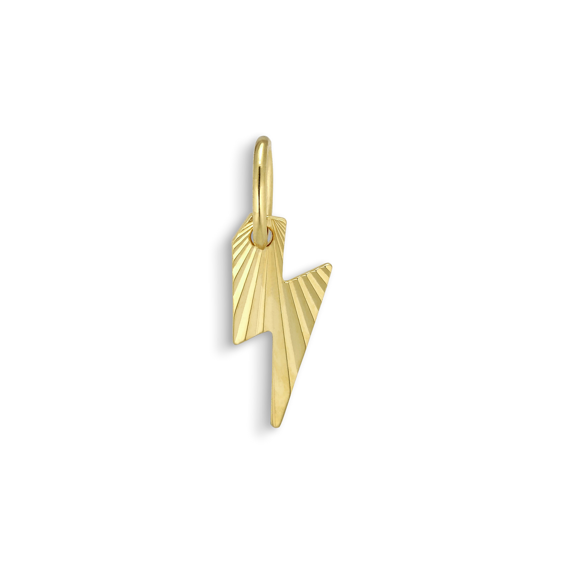 Reflection Lightning Bolt Pendant - Gold