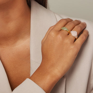 Sparkling Mary Ring - Green