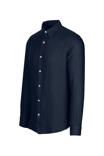 Amalfi Linen Shirt - Navy