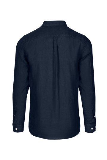Amalfi Linen Shirt - Navy