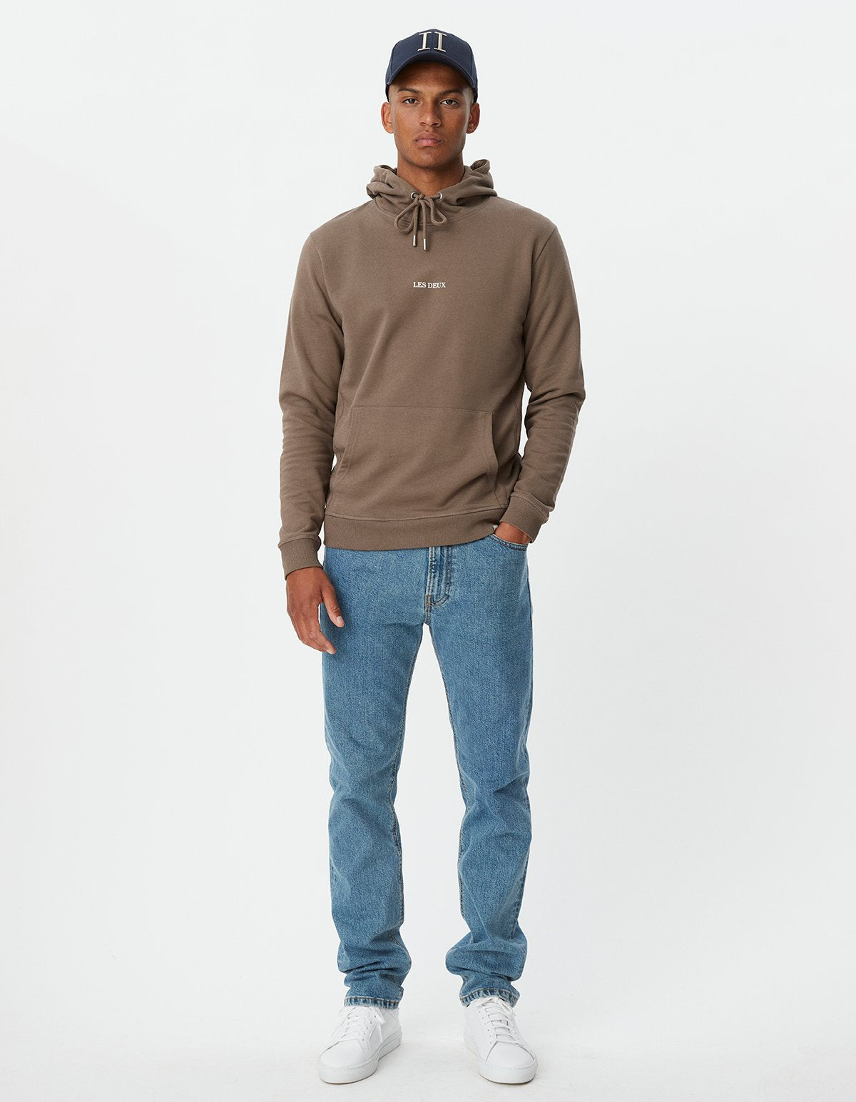 Lens Hoodie - Mountain Grey/White