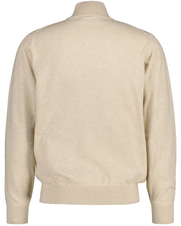 Classic Cotton Half Zip - Ochre Melange