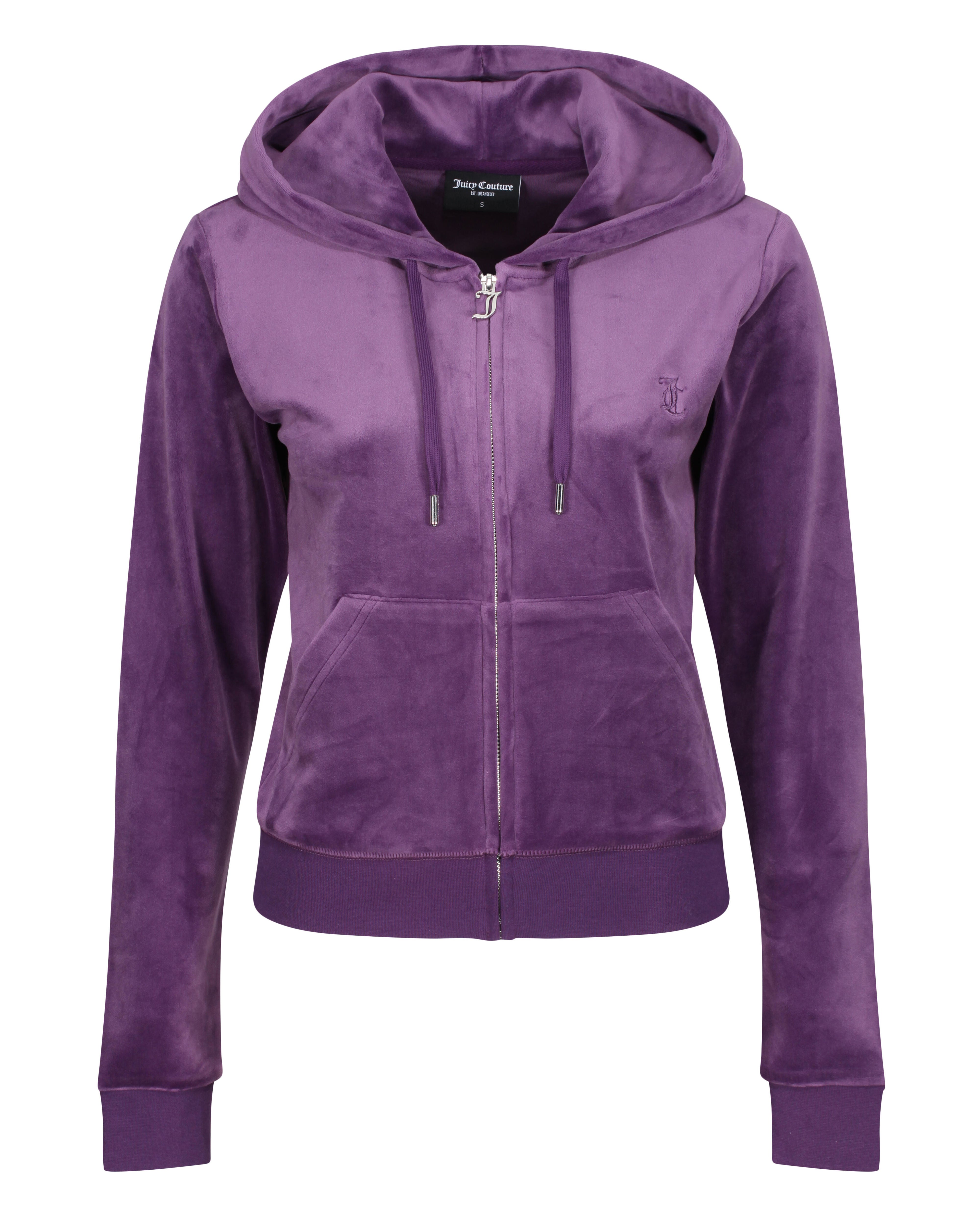 Robertson classic velour zip through hoodie Clearance