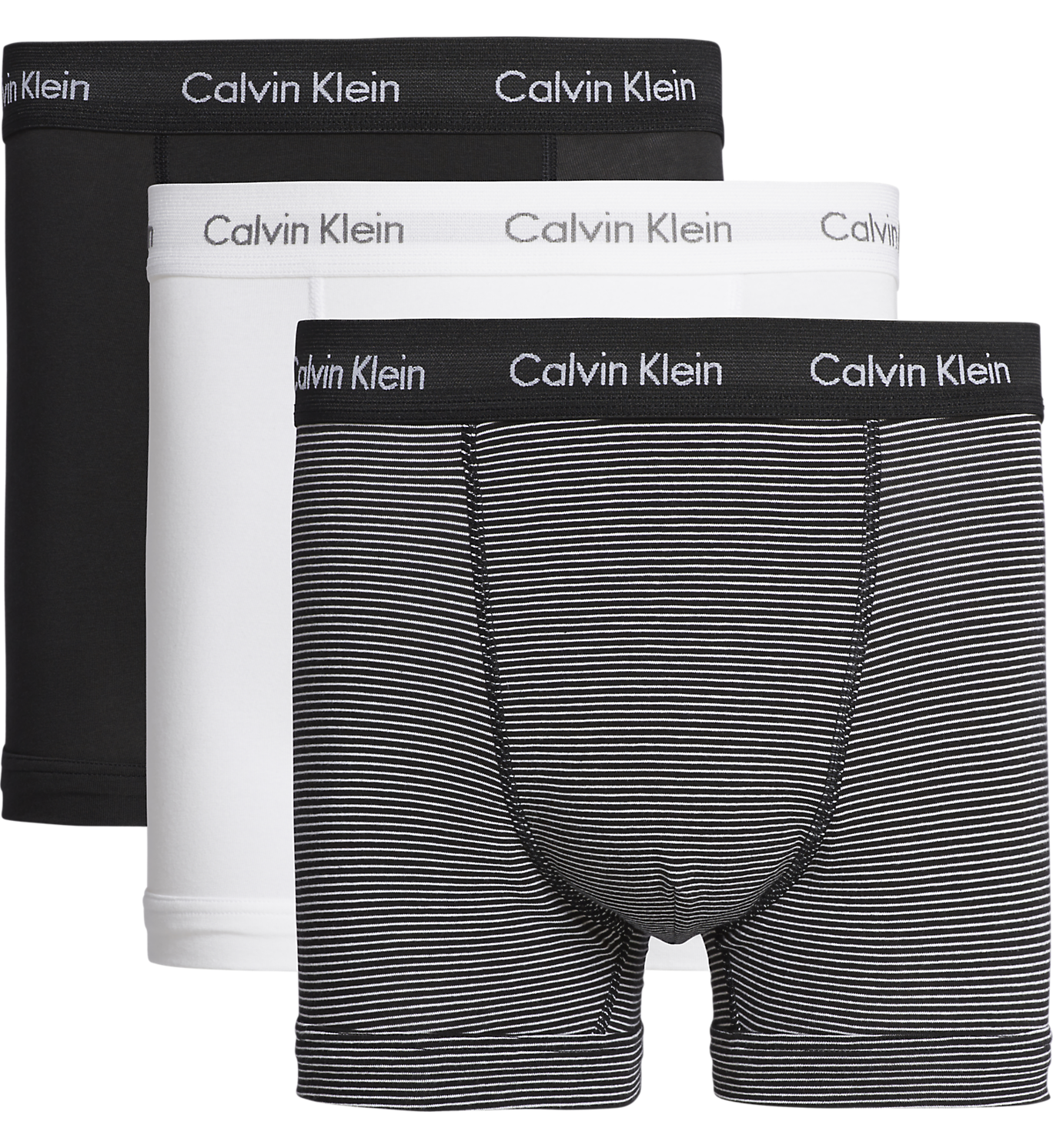 3P Trunk - White B&W Stripe Black
