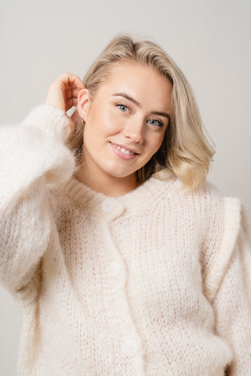 Olly Cardigan - White