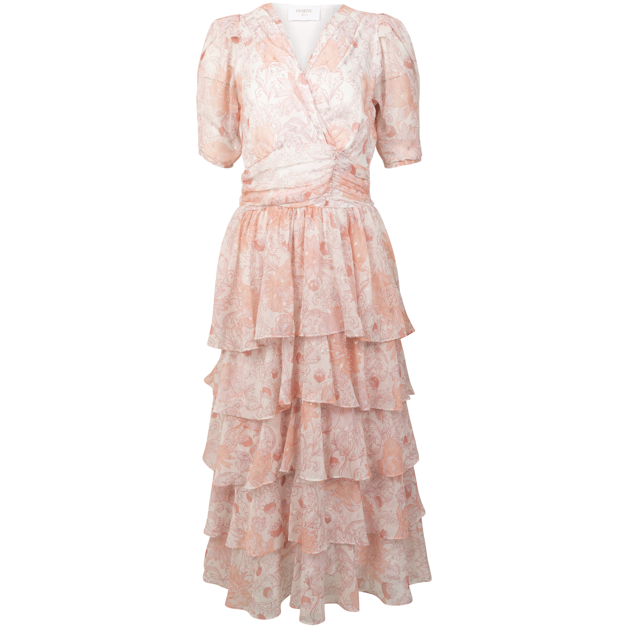 Jade Shimmering Goddess Dress Shell Pink VILLOID