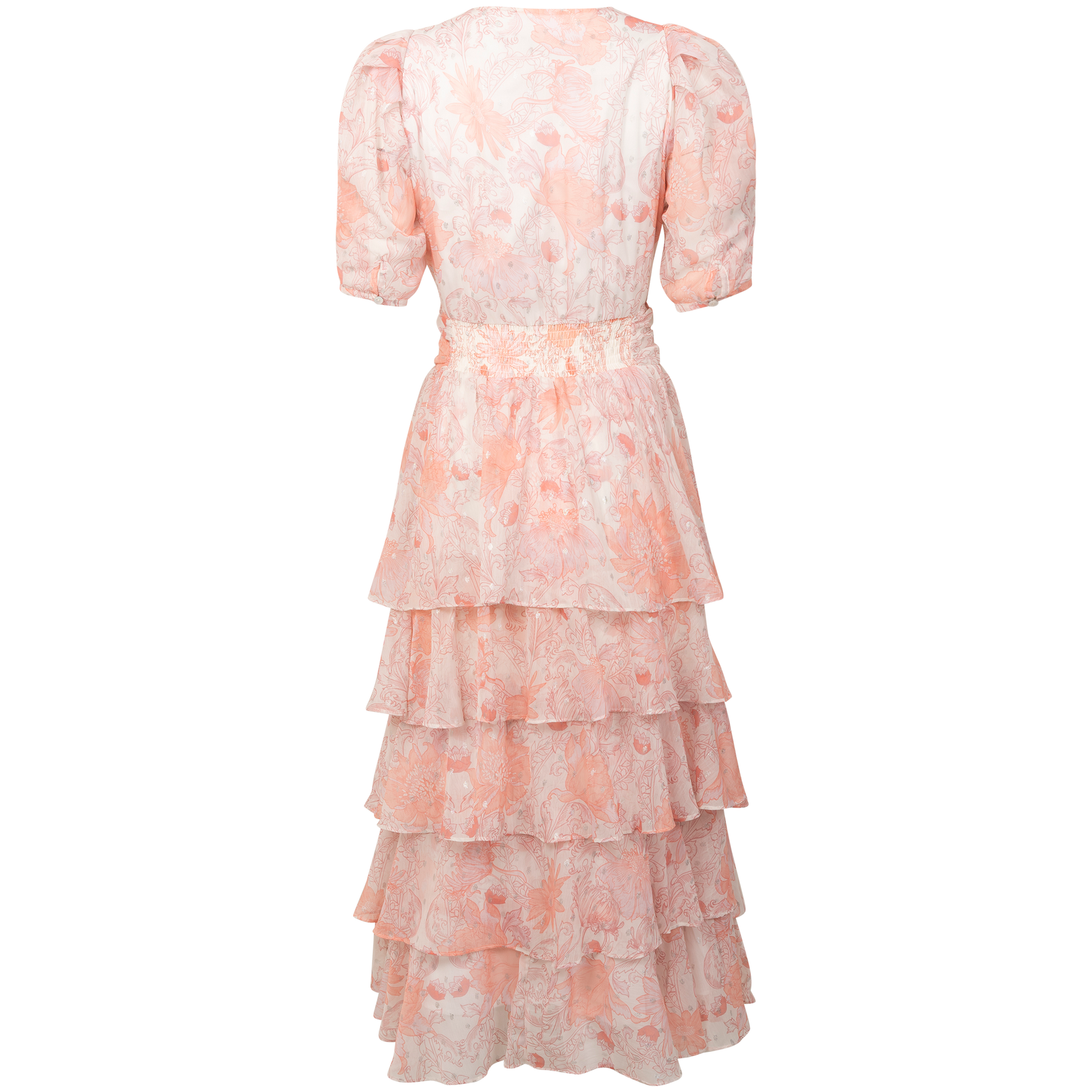 Jade Shimmering Goddess Dress - Shell Pink