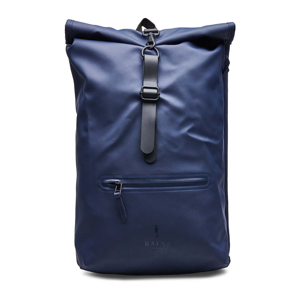 Roll Top Rucksack - Blue - Rains - Tilbehør - VILLOID.no