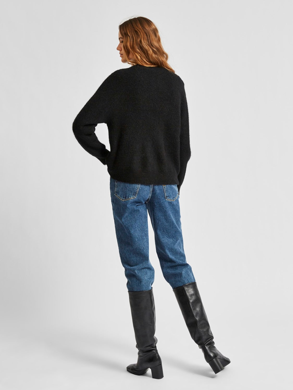 Lulu LS Knit Short Cardigan - Black