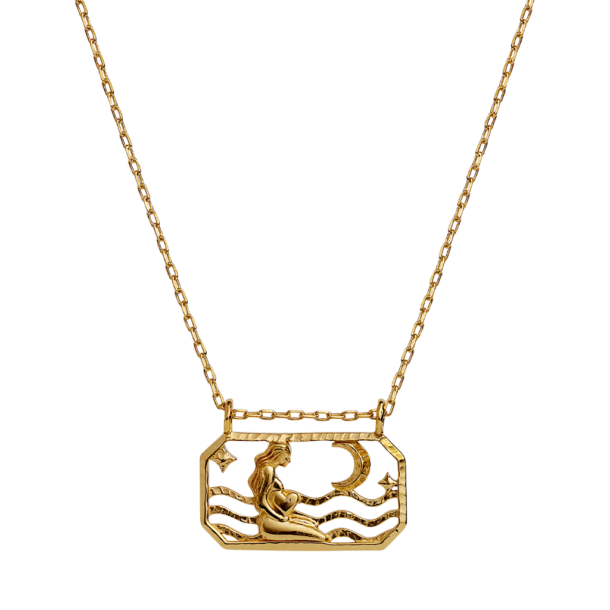 Zodiac Virgo Necklace (Jomfruen) - Gold