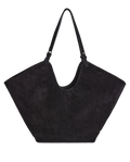 Dahlia Tote Bag - Suede Black