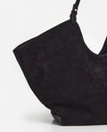 Dahlia Tote Bag - Suede Black