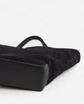 Dahlia Tote Bag - Suede Black