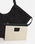 Dahlia Tote Bag - Suede Black