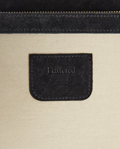 Dahlia Tote Bag - Suede Black